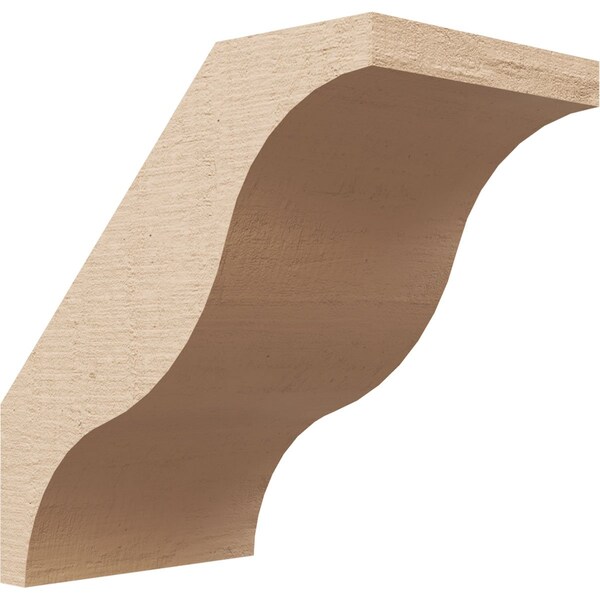 Ekena Millwork 5-inch W x 8-inch D x 8-inch H Funston Rough Cedar Woodgrain TimberThane Knee Brace, Primed BRCUR05X08X08FSTRCPR - main